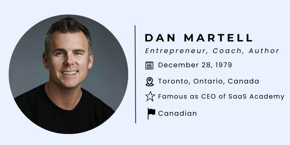 Dan Martell Bio, Age, Wife, Net Worth, Companies, Books, Height