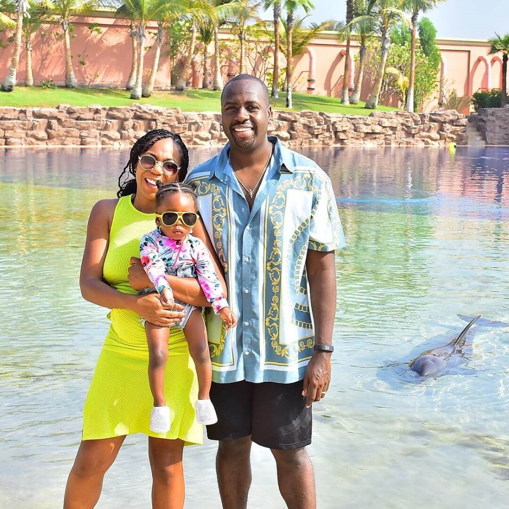 Michel Valbrun Wife and Daughter