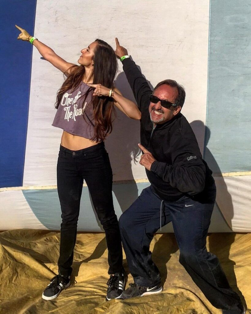 Codie Sanchez with her Father