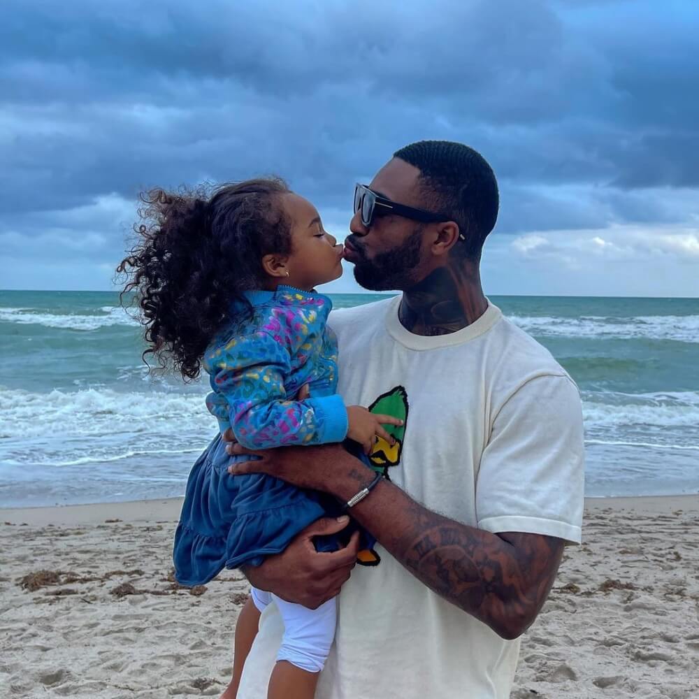 Cue Banks with his daughter Sylver Ann Black