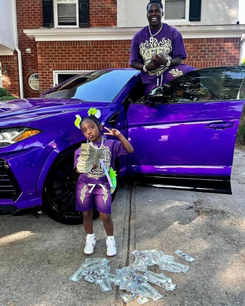 Big Boogie with his daughter Raya Joi Lotts