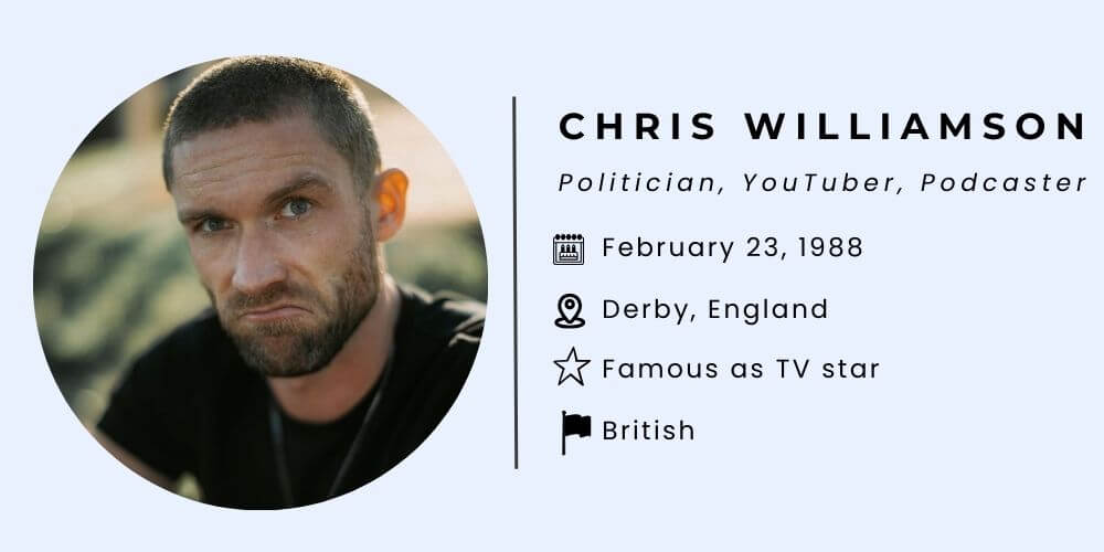 Chris Williamson Bio, Wife, Age, Height, Net Worth