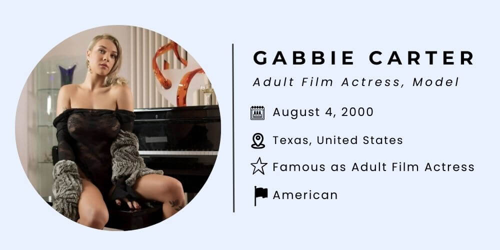 Gabbie Carter Bio, Age, Height, Net Worth, Husband
