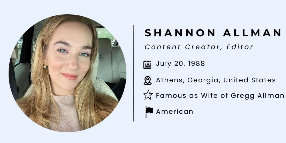 Who is Gregg Allman's Wife Shannon Allman? Biography