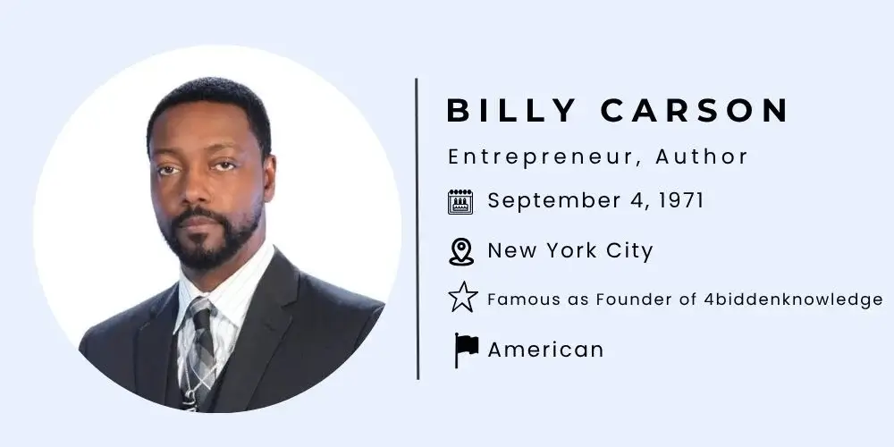 Billy Carson Biography