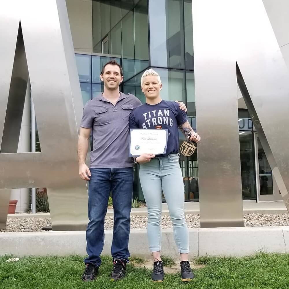 Dr. Andy Galpin with his student
