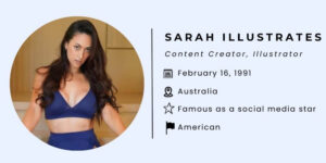 Sarah Illustrates Age, Husband, Height, Child, Net Worth, Tattoo