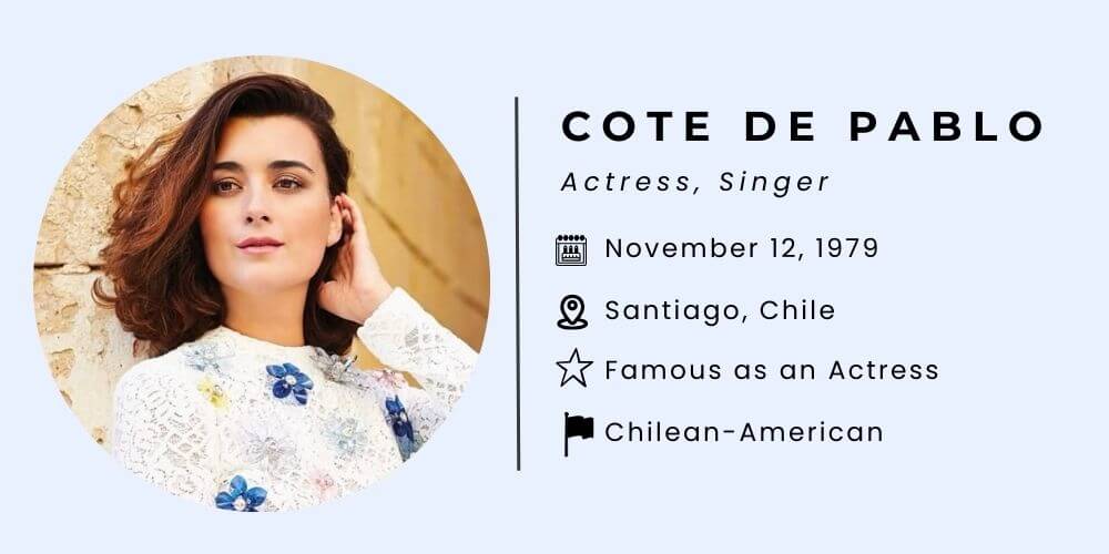 Cote de Pablo Bio.