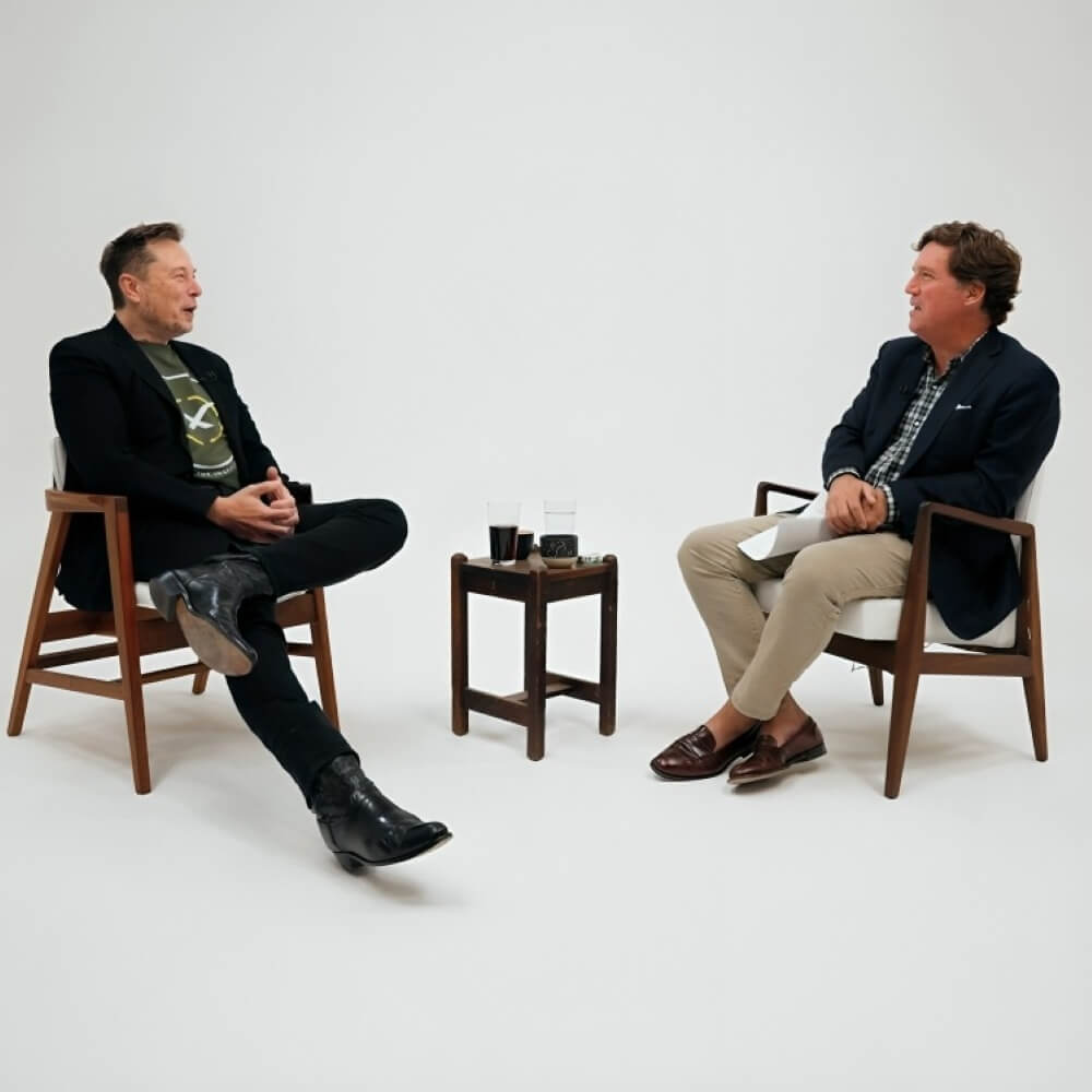 Tucker Swanson with Elon Musk