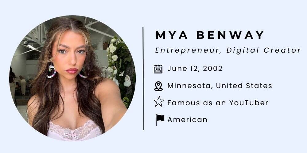 Mya Benway Bio.