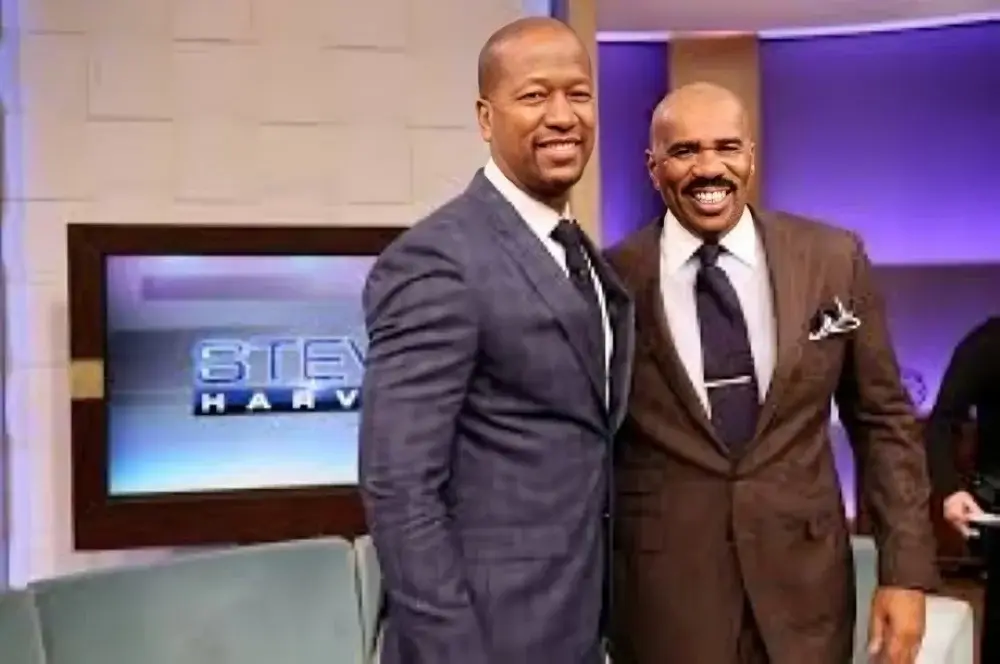 A.D. Dolphin with Steve Harvey