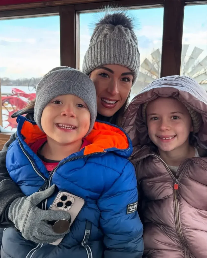 Stephanie McCartys and her kids