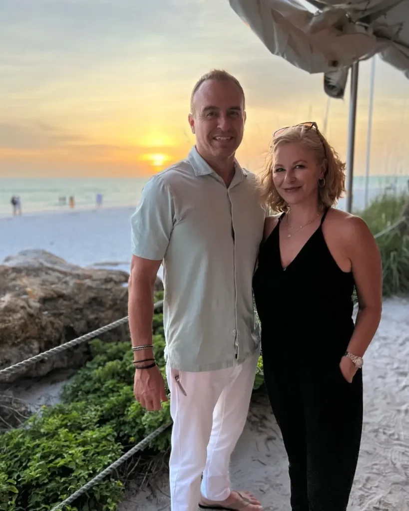 Julia Moffitt with husband