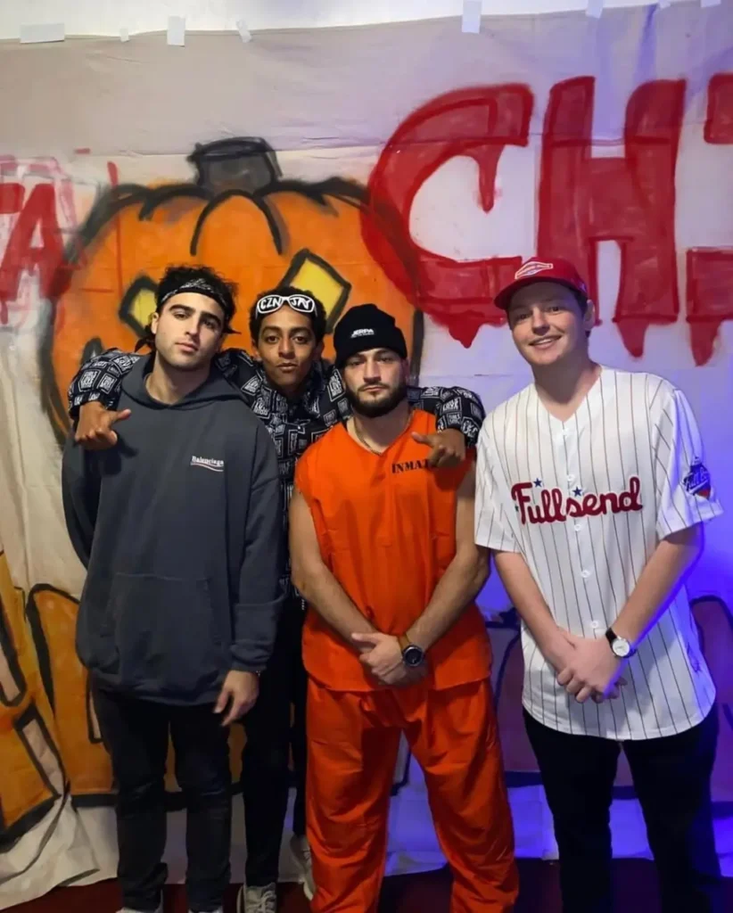 Nick Nayersina with friends