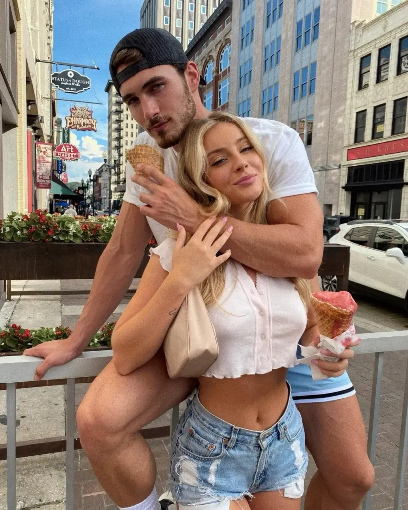 Daisy Keech with husband